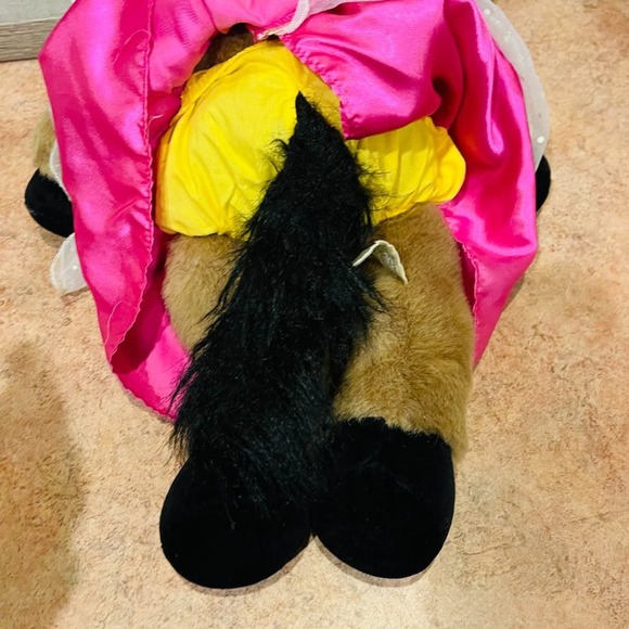Build-A-Bear Horse Wearing Pink Princess Dress Outfit Costume Plush Animal Toy - Picture 4 of 7